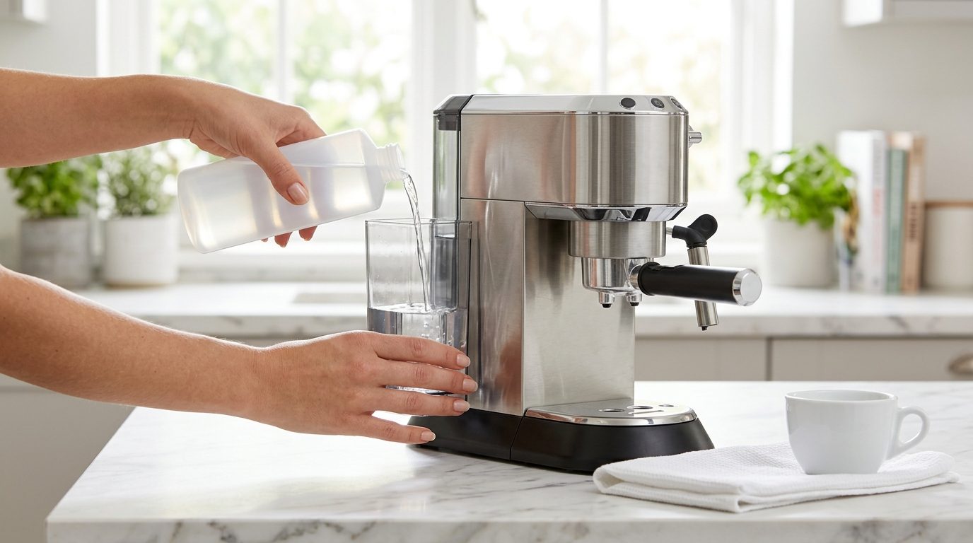 Illustrative image for How to Descale a Coffee Machine (Step by Step)